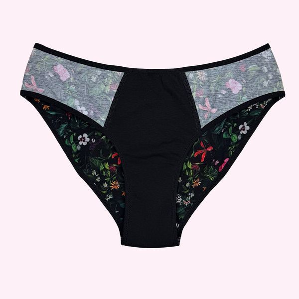 Менструальные трусы-слипы с удлинённой защитой Ботаника МП117 фото